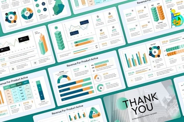Business dashboard with operational metrics